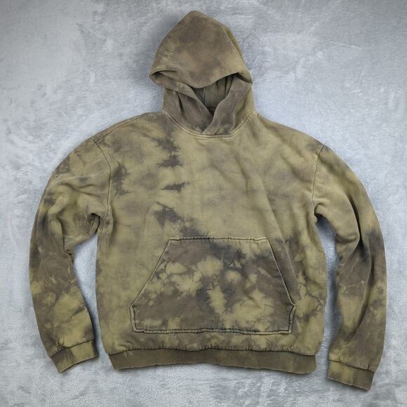 Urban Outfitters Olive Green Tie Dye Hoodie Sweatshirt size Small - Picture 1 of 7